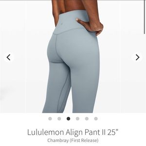 Lululemon Align Pant II 25"